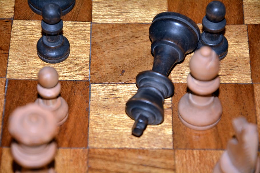 Chess, Defeated, Challenge, Pieces, chess pieces, strategy HD wallpaper
