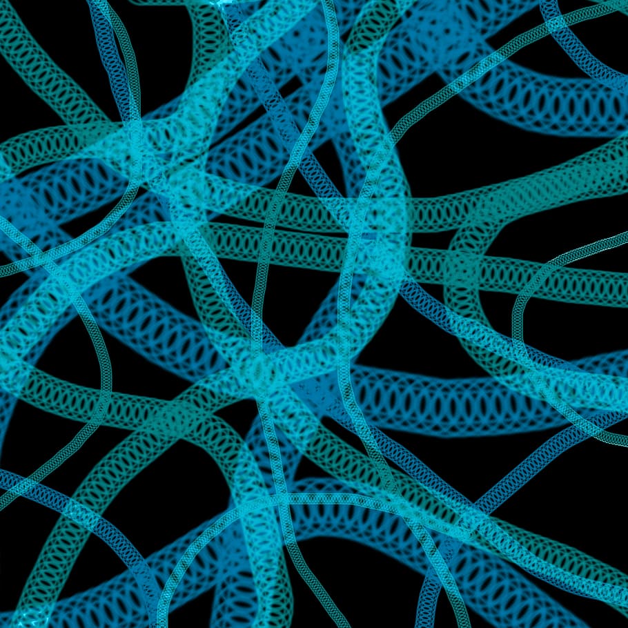 blue and green tie, dna, abstract, background, stripes, pattern HD wallpaper