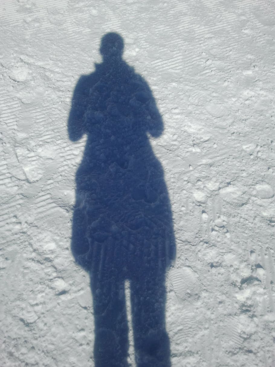 shadow, shadow play, winter, snow, people, cold - Temperature HD wallpaper