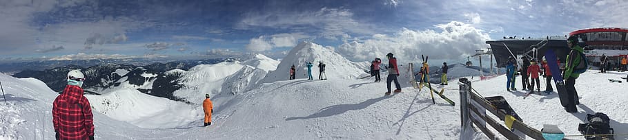 ski, jasna, slovakia, snow, panoramic, winter, cold temperature, HD wallpaper