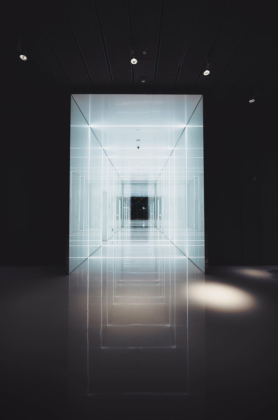 architecture, contemporary, dark, design, empty, futuristic HD wallpaper