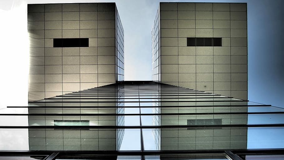 architecture, contemporary, window, glass, facade, cologne HD wallpaper