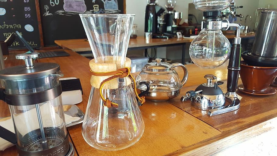 close up photography of brewing system, Coffee, Equipment, Espresso HD wallpaper