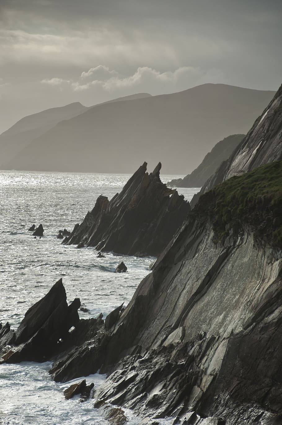 dingle, ocean, ireland, landscape, kerry, the coast, nature, HD wallpaper