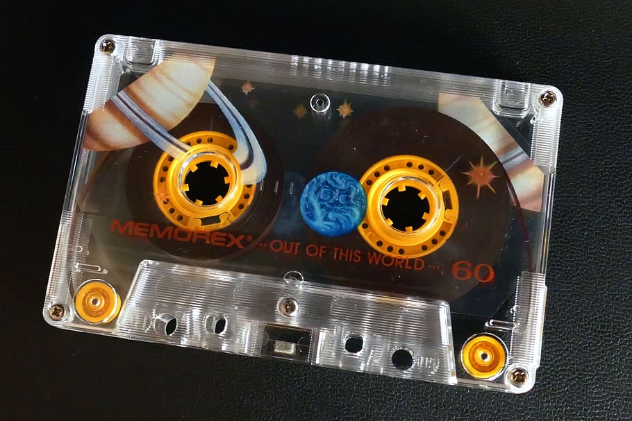 black and white Memorex cassette tape, Cassette, Tape, Tape, Music