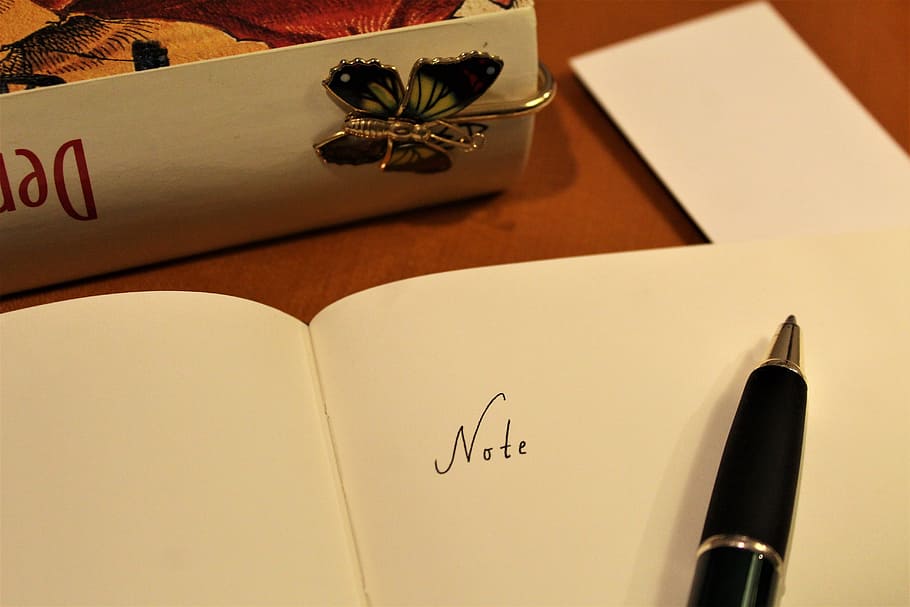 note, book, old, bookmark, coolie, leave, pen, close, books HD wallpaper