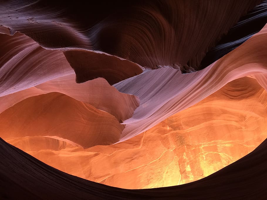 antelope canyon, usa, sand stone, arizona, light, shadow, color, HD wallpaper