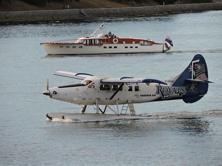 boat, plane, airplane, ship, transportation, tourism, holiday HD wallpaper