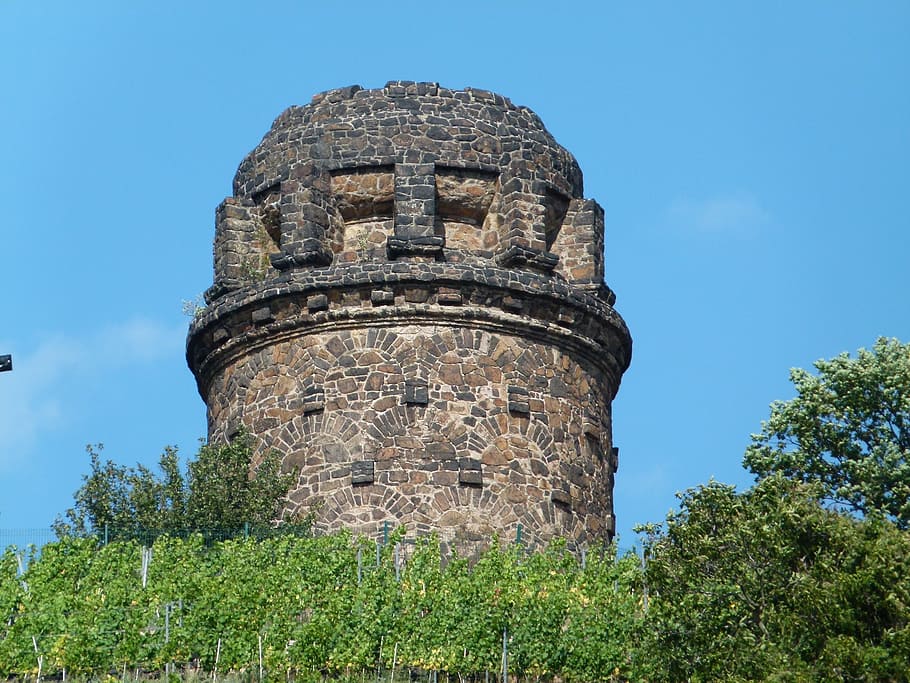bismarck tower, radebeul, cultural heritage, monument, germany, HD wallpaper