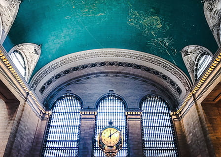 Grand Central Terminal, clock, station, train station, time HD wallpaper