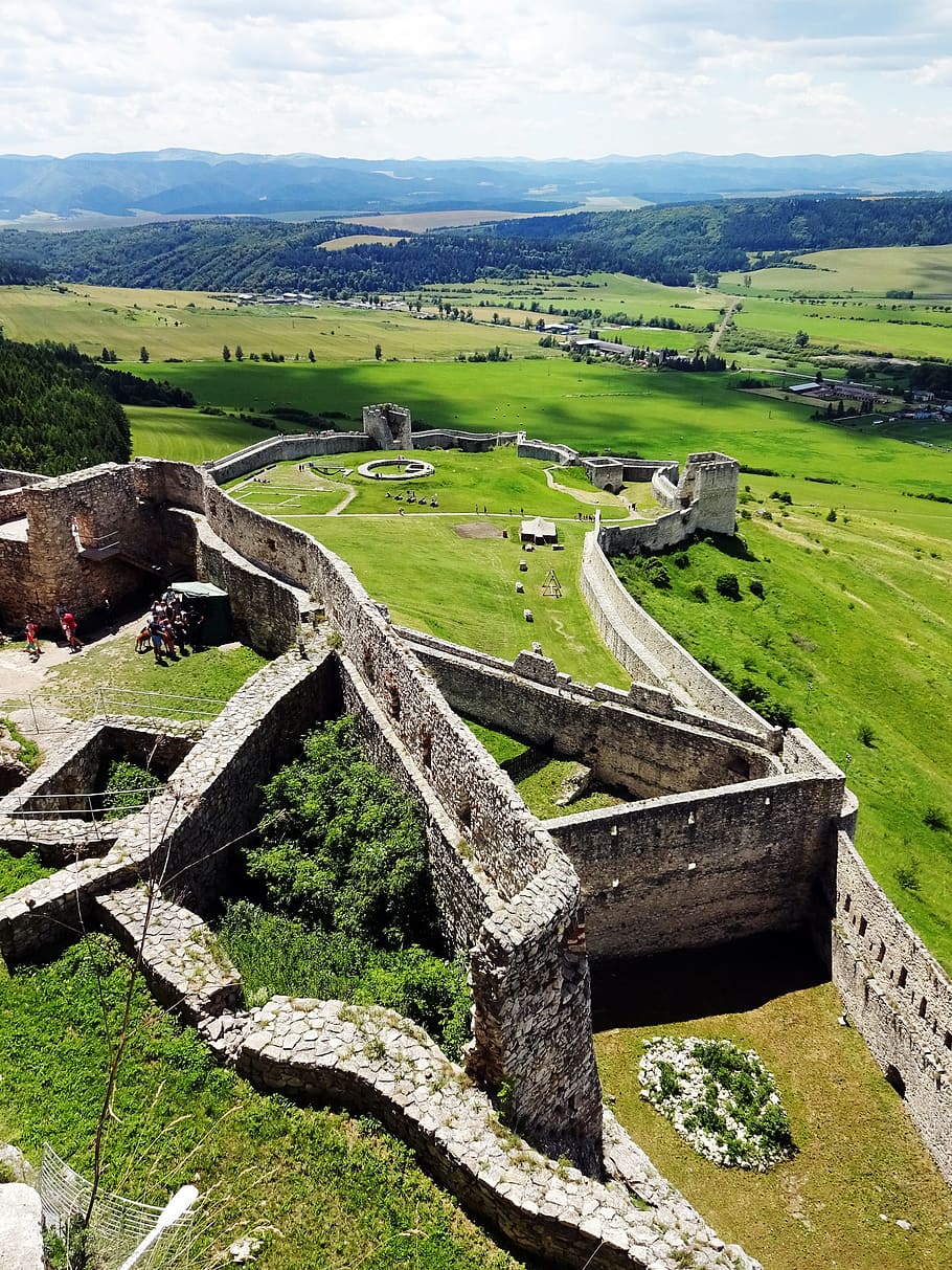 spis castle, slovakia, unesco, monument, ruins, history, walls HD wallpaper