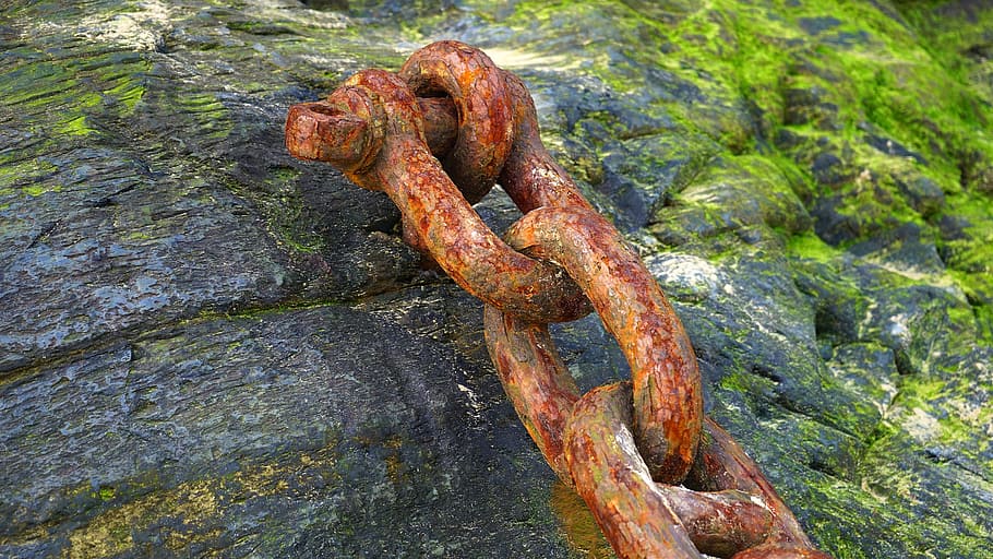 landscape, rocks, metal, connection, brown, chain, close -up HD wallpaper