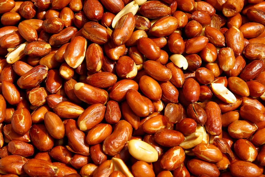 Peanuts, Dried Fruit, food and drink, brown, no people, full frame HD wallpaper