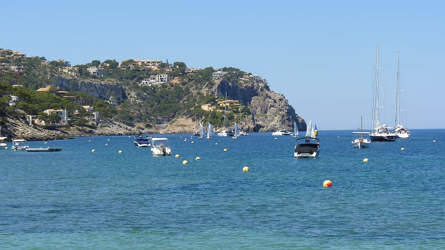 summer, sun, sea, sky, holiday, holidays, boats, sailing boats HD wallpaper