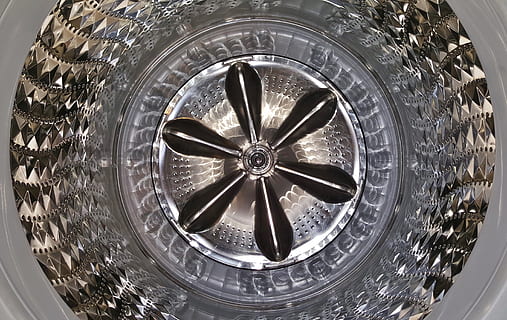 washing machine, drum, spin, cycle, reflectors, reflections HD wallpaper