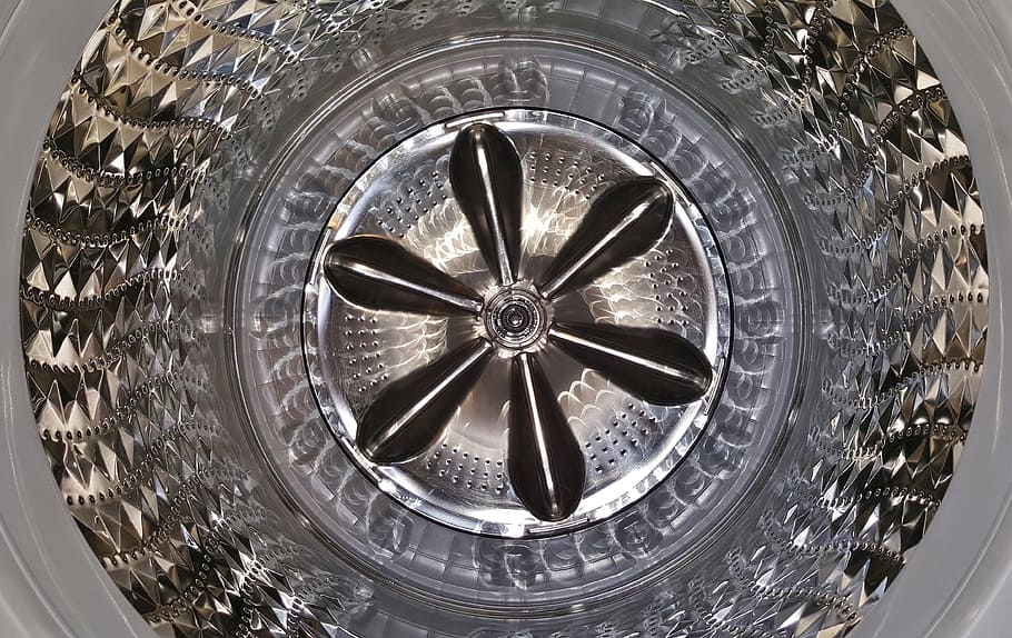 washing machine, drum, spin, cycle, reflectors, reflections HD wallpaper
