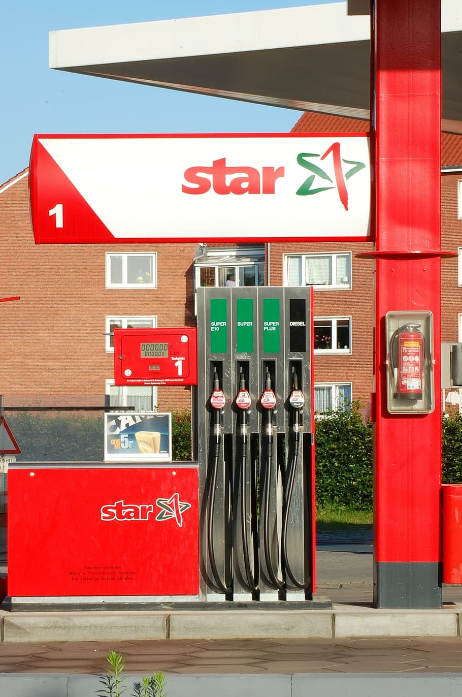 petrol stations, red, traffic, energy, fuel pump, gas station, HD wallpaper