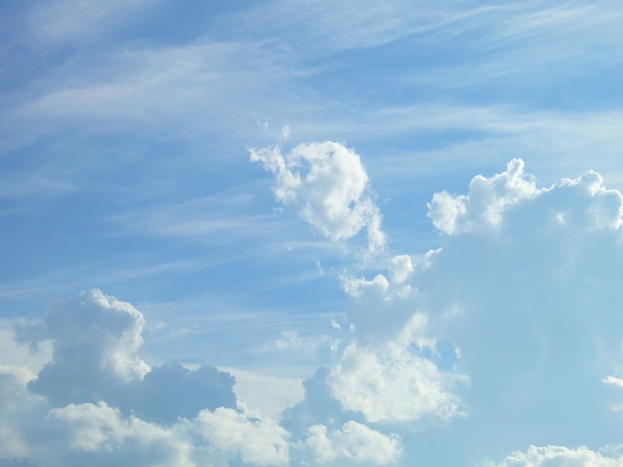 HD wallpaper: white clouds under blue sky, space, celeste, cotton, storm,  cloud - sky | Wallpaper Flare