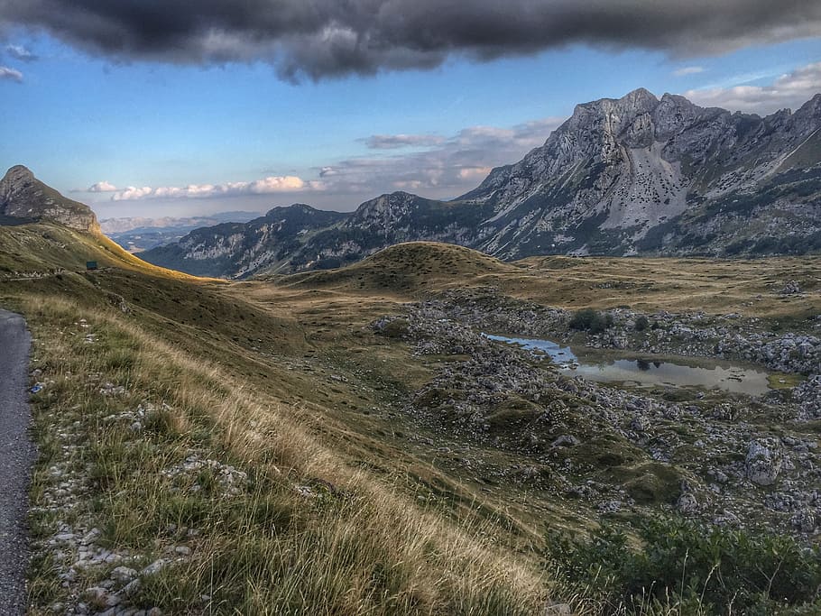 Montenegro, Mountain, Landscape, Cloudy, mountain landscape HD wallpaper