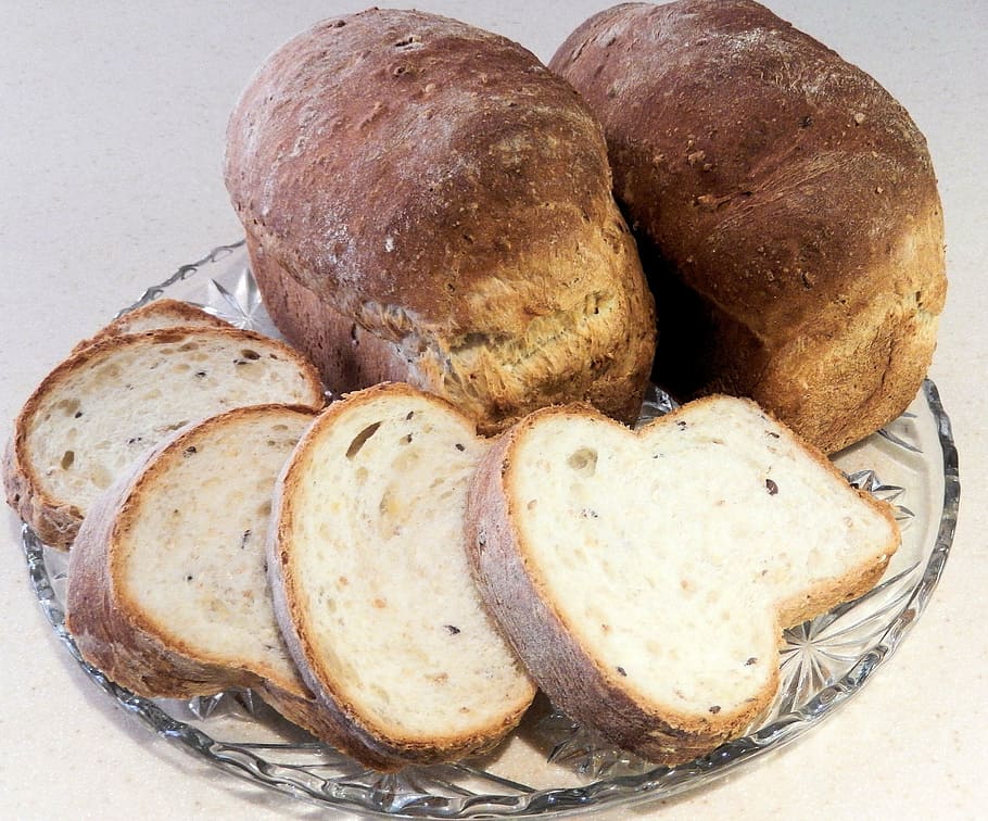 bread, grain, seeds, slices, food, food and drink, freshness HD wallpaper