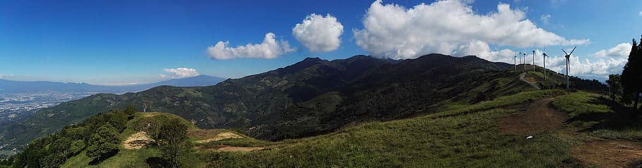 landscape, mountains, wind, panoramic, sky, cloud - sky, scenics - nature HD wallpaper