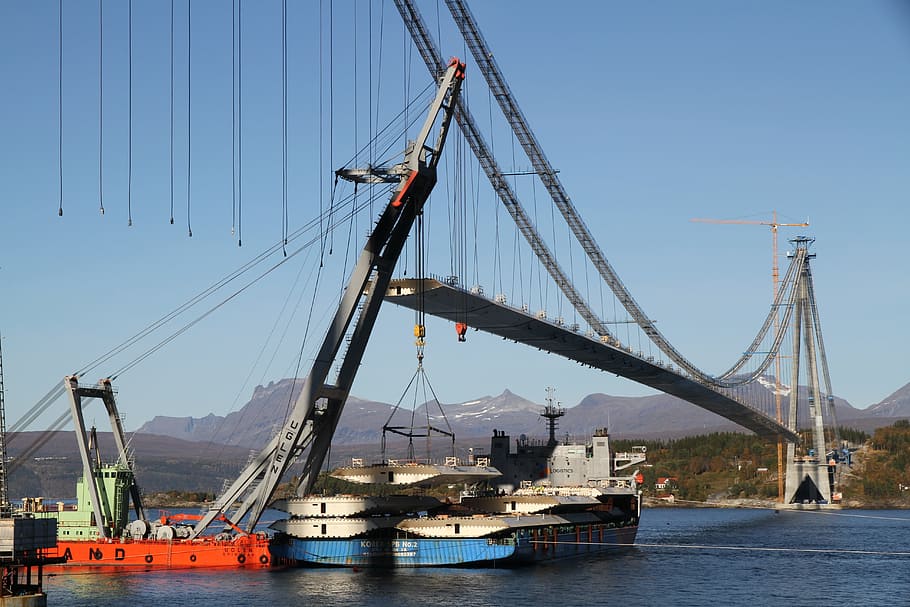 bridge, narvik, cons, norway, ship, transportation, nautical vessel HD wallpaper