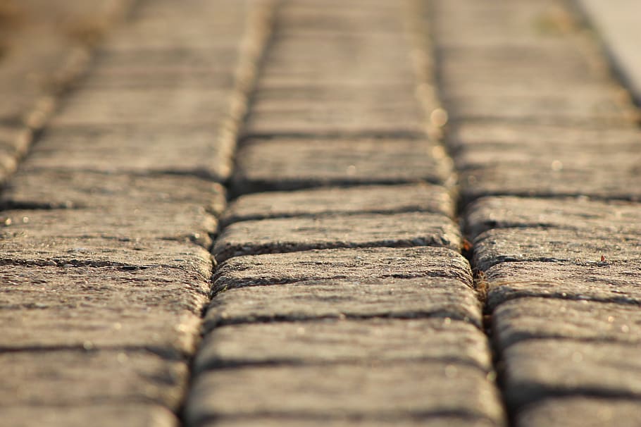 bricks, background, brickwork, exterior, surface, texture, selective focus HD wallpaper