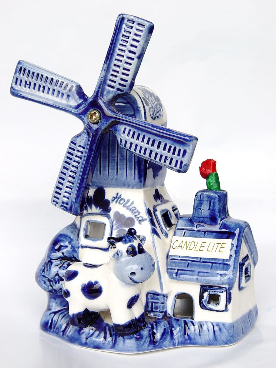 Souvenir, Windmill, Netherlands, robot, futuristic, old-fashioned HD wallpaper