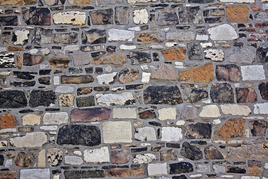 beige-and-multicolored brick wall, Masonry, Texture, Old, Background HD wallpaper