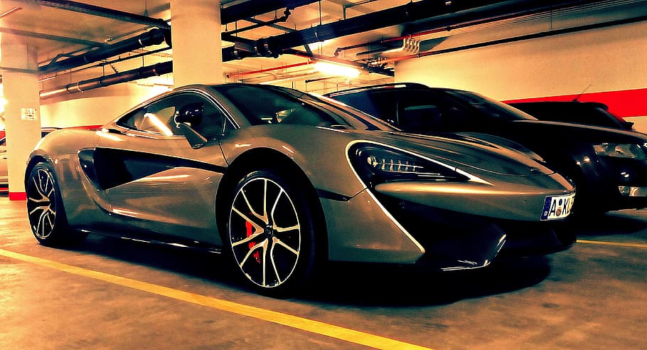gray and black vehicles parking on pavement, Mclaren, Car, Racing HD wallpaper