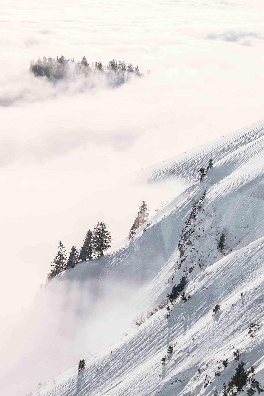 mountains with snow during daytime, snow mountain, mountain side HD wallpaper
