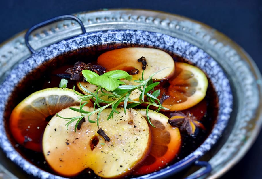 round gray container, juice, grape juice, fruit, apple, lemon HD wallpaper