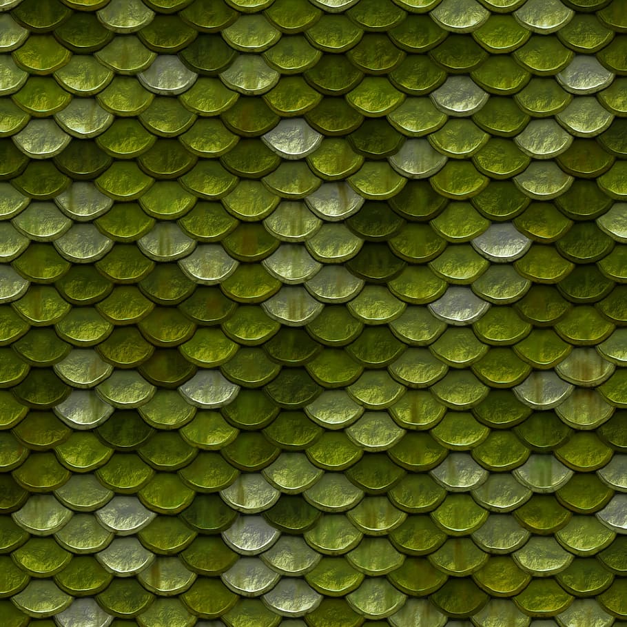 green fish scale, background image, color, metallic, pattern