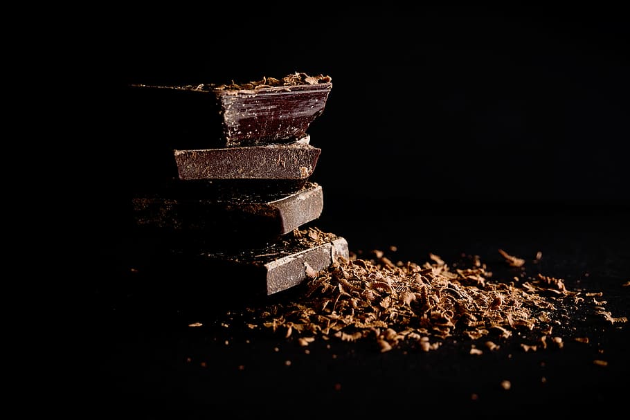 untitled, dark, brown, sweets, candy, chocolates, shavings HD wallpaper