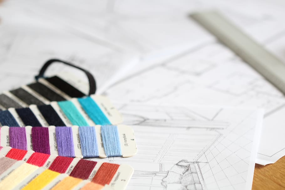 design, drawings, work, multi colored, indoors, close-up, art and craft HD wallpaper