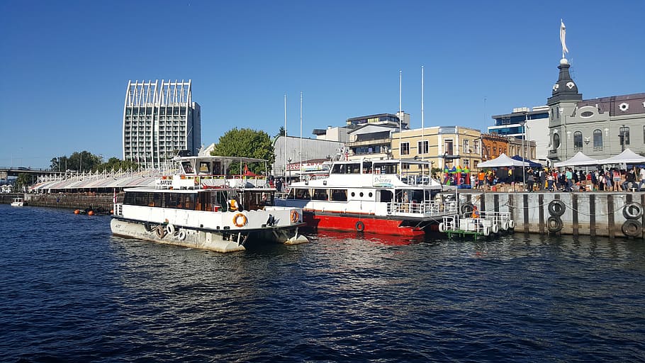 valdivia, chile, river, nautical vessel, water, transportation HD wallpaper