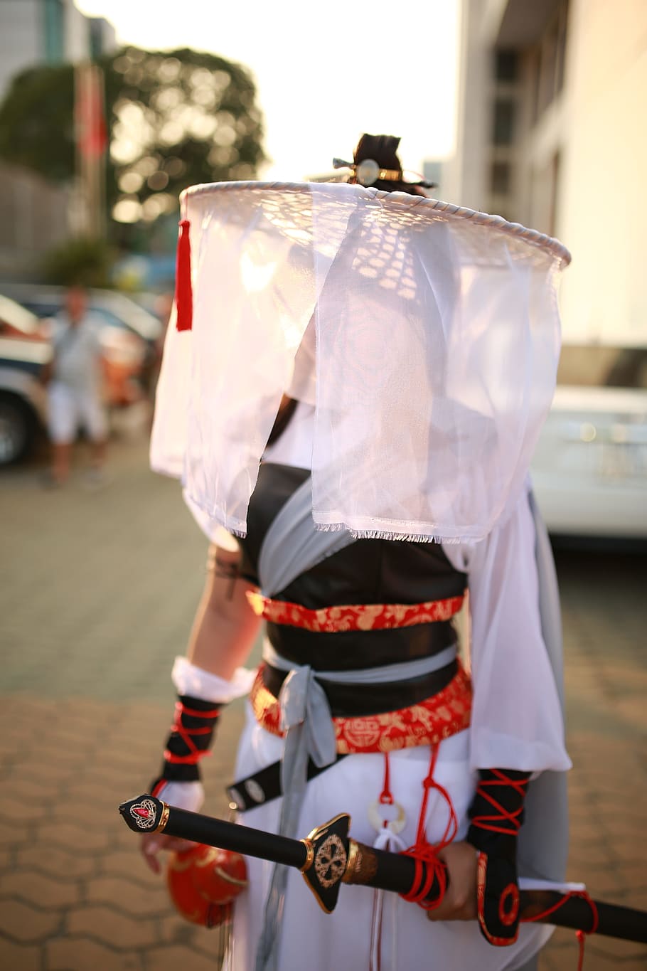 photo of geisha samurai cosplay, ninja, hero, warrior, blade, HD wallpaper