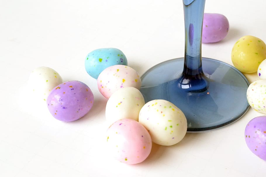 assorted-color candy lot, easter, easter bunny, easter egg HD wallpaper