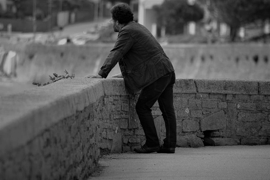 Man, Solitude, Character, People, only, thoughtful, humans HD wallpaper