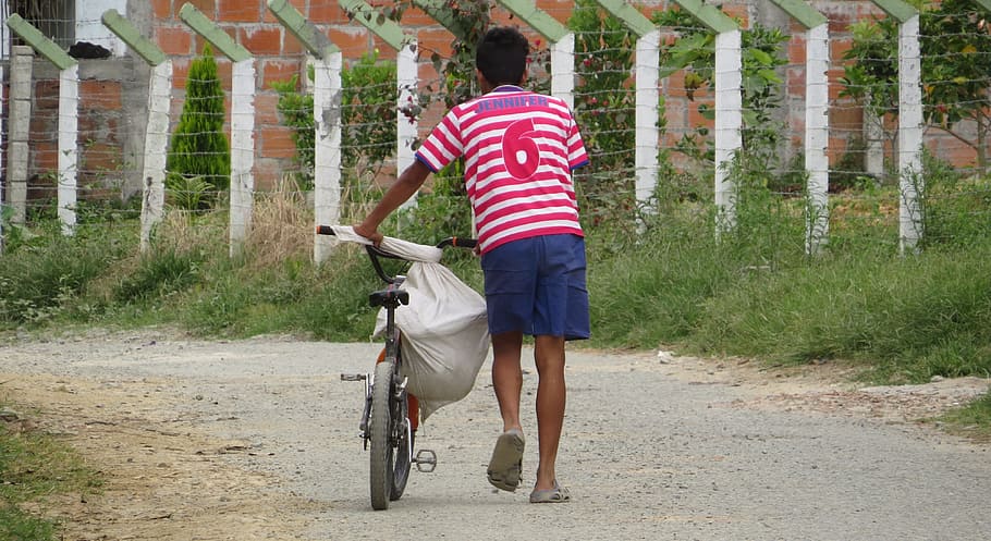 young, peasant, bicycle, transportation, real people, casual clothing HD wallpaper