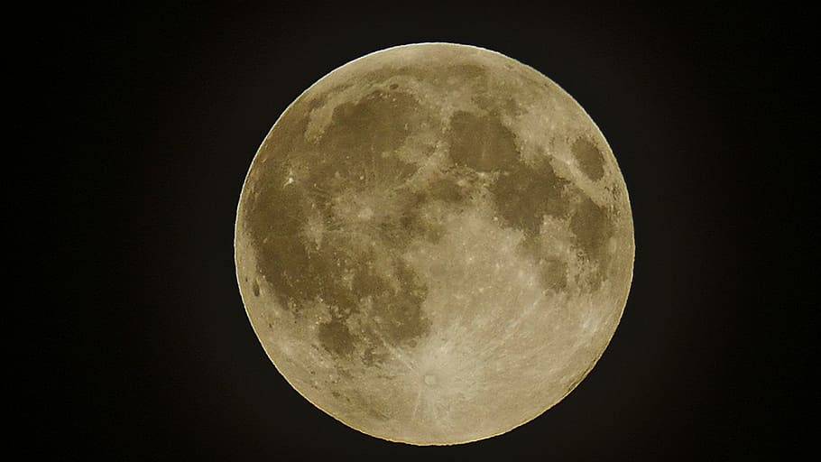 moon wallpaper, full moon, night, celestial body, crater, moon craters HD wallpaper