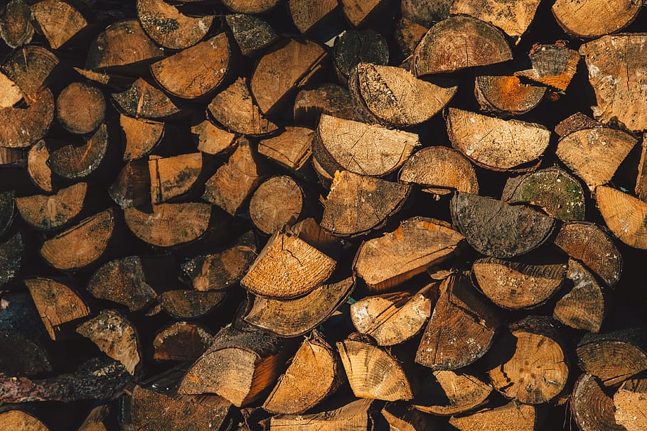 wood, logs, lumber, pattern, texture, full frame, backgrounds HD wallpaper