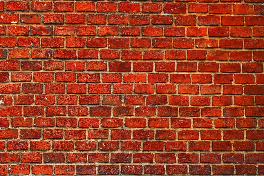 brown bricked wall, stones, backgrounds, red, brick Wall, wall - Building Feature