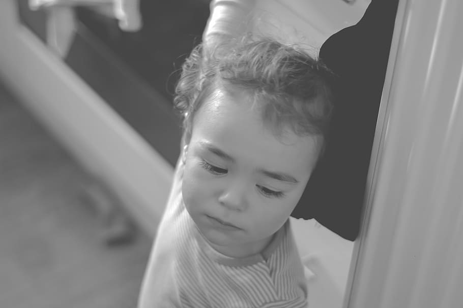 boy, thoughtful, child, mood, think, face, childhood, one person HD wallpaper