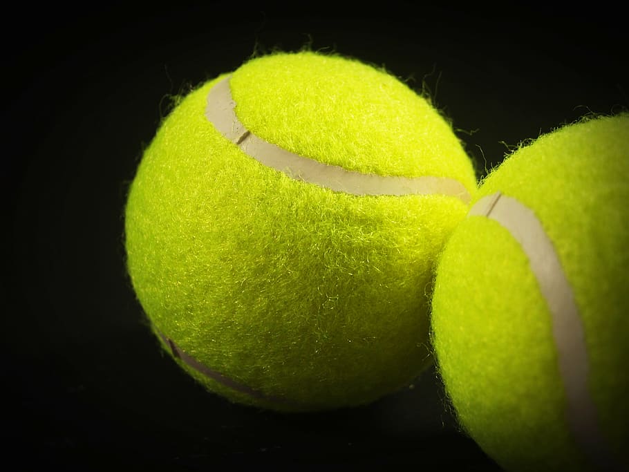 ball, racket, white, yellow, background, closeup, isolated HD wallpaper