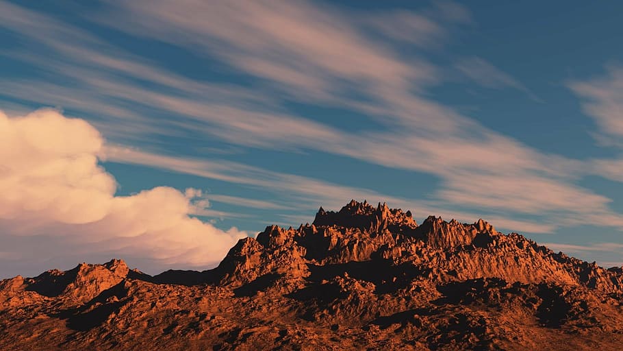 usa, clouds, west, sky, wide, atmosphere, desert, rock, cloud - sky HD wallpaper