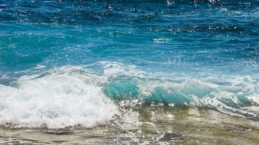 Wave, Bubbles, Foam, Spray, Energy, water, splash, liquid, sea HD wallpaper