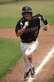 baseball, runner, running, athlete, game, scoring, field, sport HD wallpaper