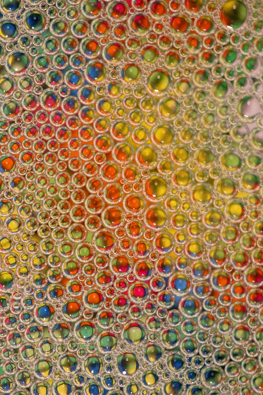 bubbles, macro, abstract, liquid, reflections, artistic, floating HD wallpaper