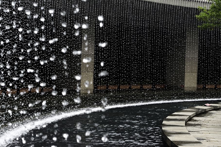 desktop, dark, abstract, pattern, rain, city, urban, street HD wallpaper